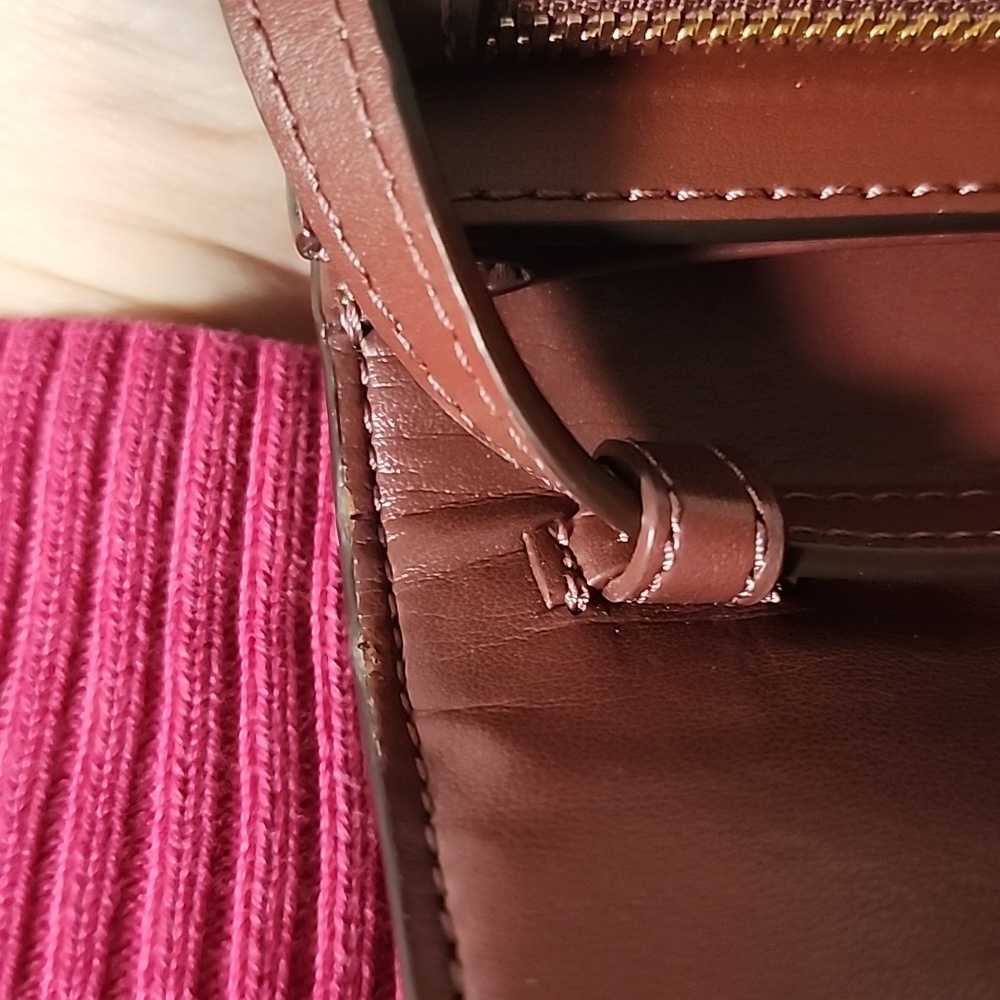 Coach Floral Signature Crossbody Bag in Brown and Pink - Picture 14 of 16